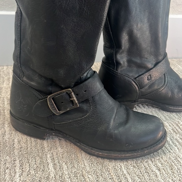 Frye Veronica Slouch Boot, wide-calf, black, tall - Picture 2 of 3